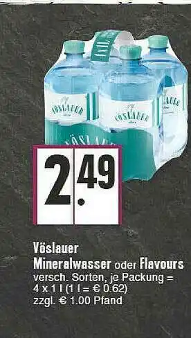 E-Center Vöslauer Mineralwasser Oder Flavours Angebot