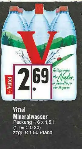 E-Center Vittel Mineralwasser Angebot