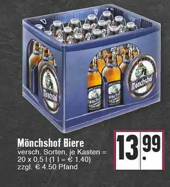 Edeka Mönchshof Biere Angebot