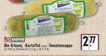 Edeka Rasting Bio-erbsen, -kartoffel Oder -tomatensuppe Angebot