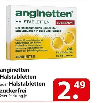 Famila Nord Ost Anginetten Halstabletten Oder Halstabletten Zuckerfrei Angebot