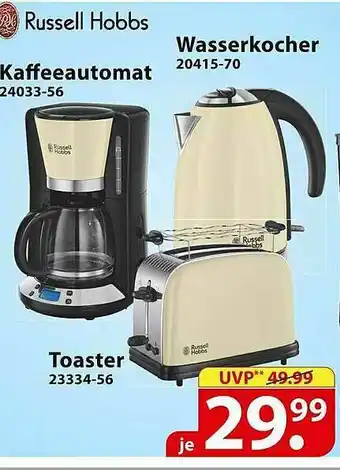 Famila Nord Ost Russell Hobbs Wasserkocher, Kaffeeautomat, Toaster Angebot