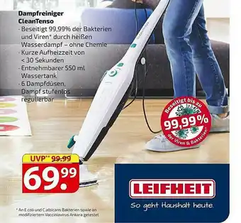 Famila Nord Ost Leifheit Dampfreiniger Cleantenso Angebot