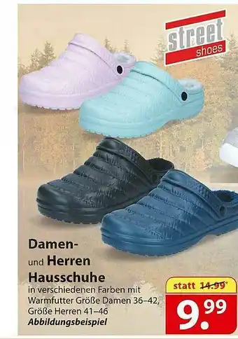 Famila Nord Ost Damen Oder Herren Hausschuhe Angebot