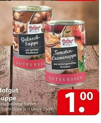 Famila Nord Ost Hofgut Suppe Angebot