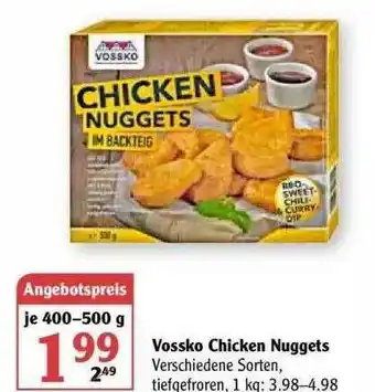 Globus Vossko Chicken Nuggets Angebot