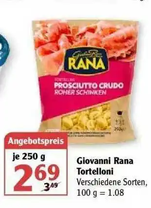 Globus Giovanni Rana Tortelloni Angebot