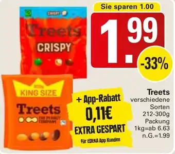 WEZ Treets 212-300 g Packung Angebot