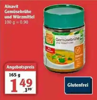 Globus Alnavit Gemüsebrühe Und Würzmittel Angebot