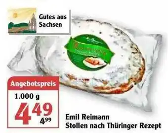 Globus Emil Reimann Stollen Nach Thüringer Rezept Angebot