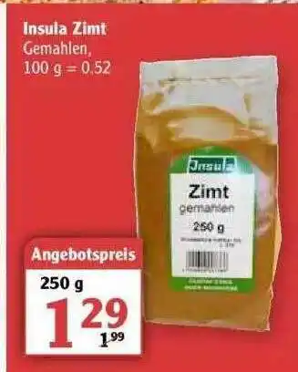 Globus Insula Zimt Angebot