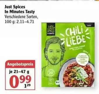 Globus Just Spices In Minutes Tasty Angebot