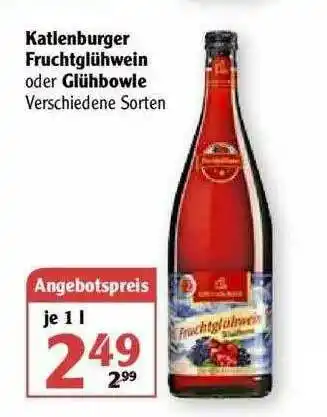 Globus Kaltenburger Fruchtglühwein Oder Glühbowle Angebot