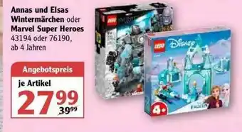 Globus Annas Und Elsas Wintermärchen Oder Marvel Super Heroes Angebot