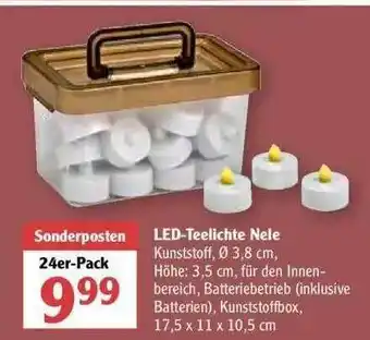 Globus Led-teelichte Nele Angebot