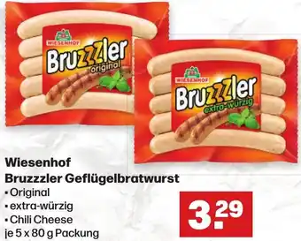 Handelshof Wiesenhof Bruzzzler Geflügelbratwurst 5x80 g Packung Angebot