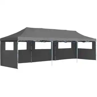 ManoMano Faltzelt, Gartenpavillon, Pavillon Pop-Up, Faltzelt für Garten,Camping,Feier mit 5 Seitenwänden 3x9 m Anthrazit KLI98483 Mais Angebot