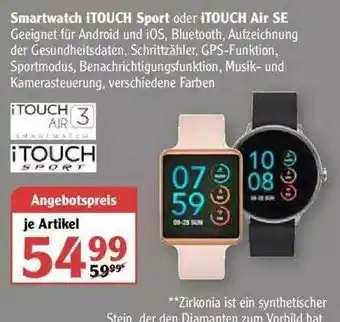 Globus Smartwatch Itouch Sport Oder Itouch Air Se Angebot