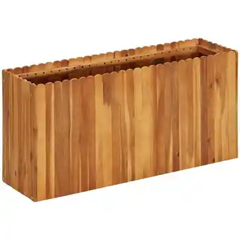 ManoMano Garten-Hochbeet,Blumenkasten,Pflanzkasten Balkon, Terrasse, Garten 100 x 30 x 50 cm Massivholz Akazie VMEC165713 Maisonchic Angebot