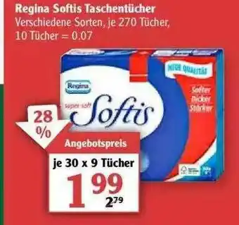 Globus Regina Softis Taschentücher Angebot