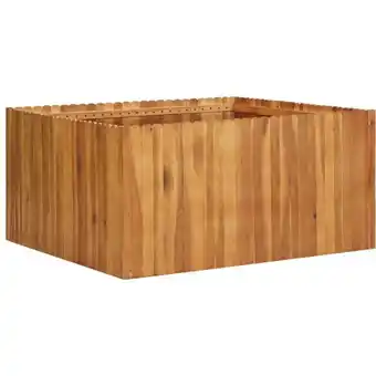 ManoMano Garten-Hochbeet,Blumenkasten,Pflanzkasten Balkon, Terrasse, Garten 100 x 100 x 50 cm Massivholz Akazie VMEC892896 Maisonchic Angebot