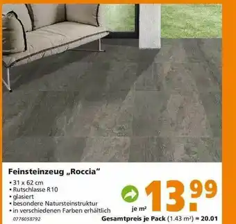 Globus Baumarkt Feinsteinzeug „roccia” Angebot