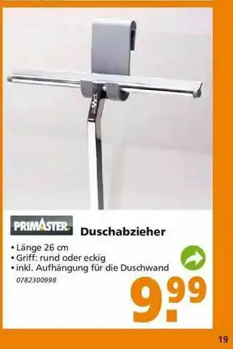 Globus Baumarkt Primaster Duschabzieher Angebot