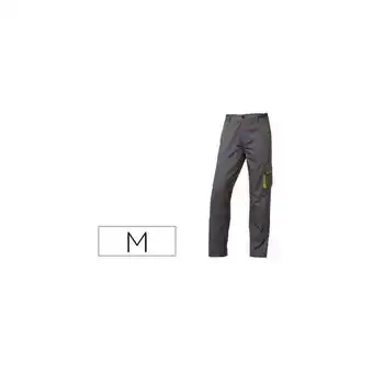 ManoMano Pantalon de trabajo deltaplus cintura ajustable 5 bolsillos color gris verde talla m Angebot