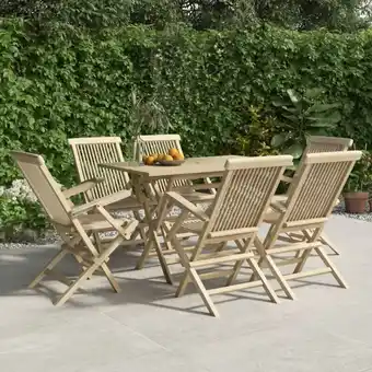 ManoMano Gartenstühle 6 Stk. Gartensessel Klappbar Grau 56x61x89 cm Massivholz Teak vidaXL Angebot