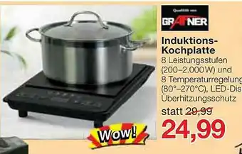 Jawoll Grafner Induktions Kochplatte Angebot