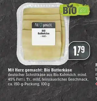 E-Center Mit Herz Gemacht: Bio Butterkäse Angebot