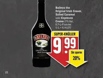 E-Center Baileys The Original Irish Cream Salted Caramel Oder Espresso Creme Angebot