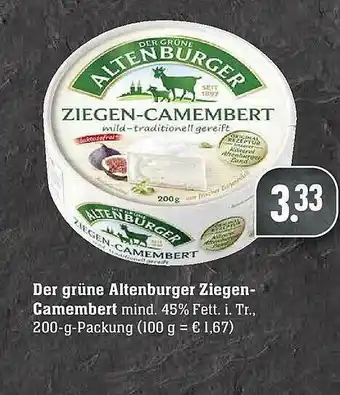 E-Center Der Grüne Altenburger Ziegen-camembert Angebot