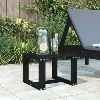 ManoMano Garten-Beistelltisch Schwarz 40x38x28,5 cm Massivholz Kiefer vidaXL614493 Angebot