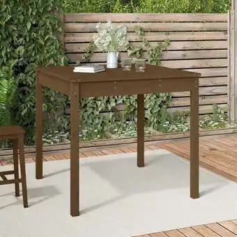 ManoMano Gartentisch,Terrassentisch Honigbraun 82,5x82,5x76 cm Massivholz Kiefer vidaXL Angebot