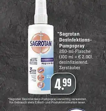 E-Center Sagrotan Desinfektions-pumpspray Angebot