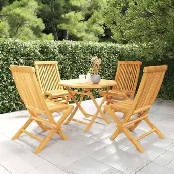 ManoMano Bonnevie - 5-tlg. Garten-Essgruppe,Gartenmöbel Set Massivholz Teak vidaXL Angebot