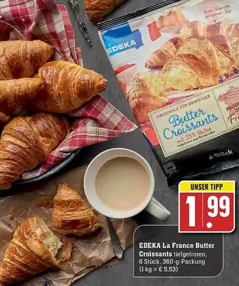 E-Center Edeka La France Butter Croissants Angebot