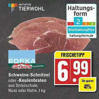 E-Center Schweine-schnitzel Oder -keulenbraten Angebot