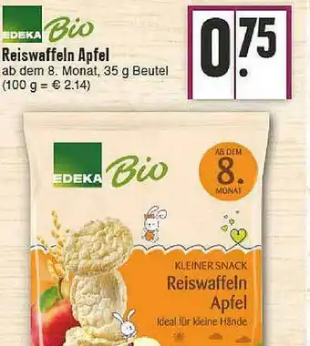 E-Center Edeka Bio Reiswaffeln Apfel Angebot