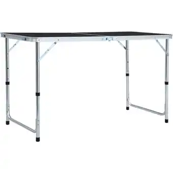 ManoMano Klappbarer Campingtisch,Balkontische Beistelltisch Klappbar,Klapptisch Grau Aluminium 120 x 60 cm -BV57749 Angebot