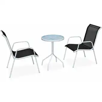 ManoMano Bonnevie - 3-tlg. Bistro-Set Stahl Schwarz vidaXL791545 Angebot