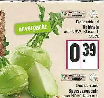 E-Center Deutschland Kohlrabi Speisezwiebeln Angebot