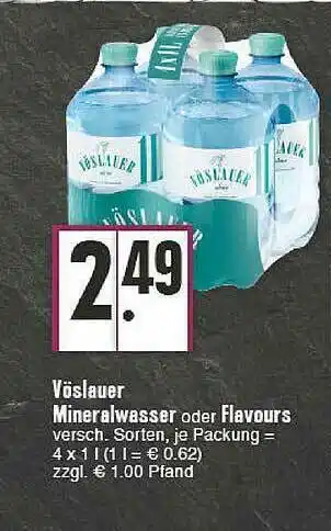 E-Center Vöslauer Mineralwasser Oder Flavours Angebot