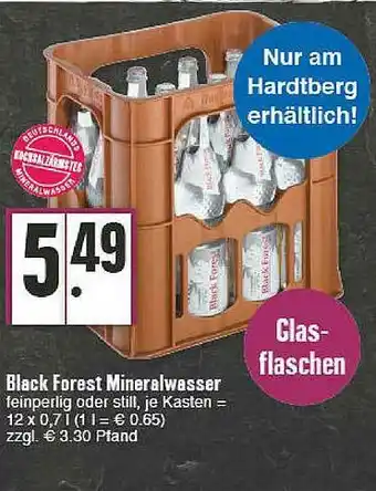 E-Center Black Forest Mineralwasser Angebot