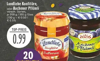 Edeka Landliebe Konfitüre Oder Aachener Pflümli Angebot