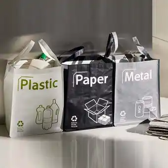 ManoMano Shop-story - 3er-Set Öko-Recycling-Beutel Kapazität 50 Liter - recycling bags Angebot