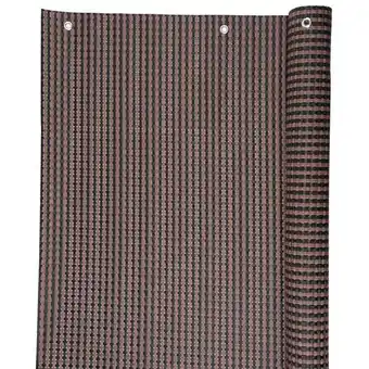 ManoMano PROREGAL Balkon-Sichtschutz, Windschutz, Schattiernetz Polyratan 0,9x3m, UV, 800g/m2, Braunschwarz Angebot