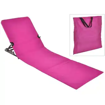 ManoMano Bonnevie - Faltbare Strandmatte Luxus und Komfort - pvc Rosa BV822955 Angebot