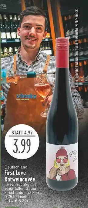 Edeka First Love Rotweincuvée Angebot